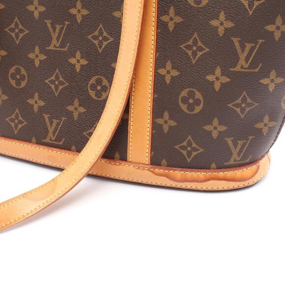 LOUIS VUITTON Authentic Brown Monogram Leather Shoulder Bag - Picture 10 of 11